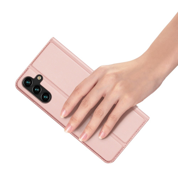 Etui Dux Ducis do Samsung Galaxy A14 4G/5G, Skinpro, różowe rose gold