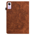 Etui do Xiaomi Redmi Pad SE 11", Flowers, brązowe