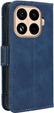 Etui z klapką do Xiaomi 15T Pro, Card Slot, niebieskie
