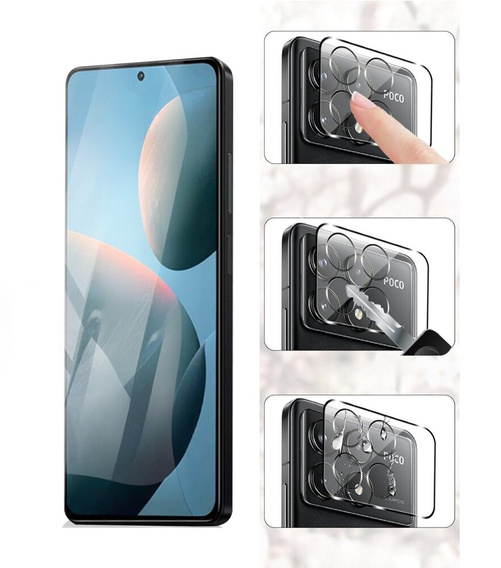 Szkło hartowane na aparat do Xiaomi Poco F6 Pro, przezroczyste