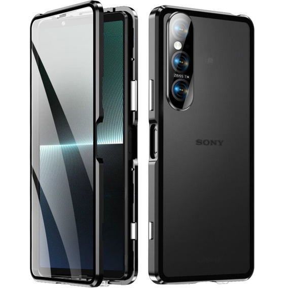 Etui Magnetic Glass do Sony Xperia 1 VI, czarne