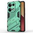 Etui do Xiaomi Redmi Note 13 Pro 4G / Xiaomi Redmi Note 14S / Xiaomi Poco M6 Pro 4G, Military kickstand, zielone