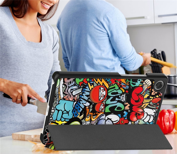 Etui do Lenovo Tab One, Smartcase, Graffiti