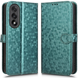 Etui z klapką do OnePlus Nord 5, Wallet Rhombus, zielone