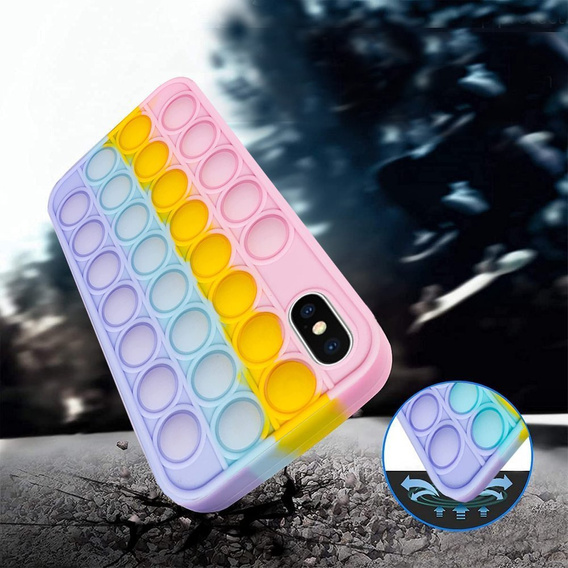 Etui Push Bubble Pop It do iPhone X / XS