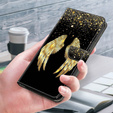 Etui z klapką do Xiaomi Redmi Note 12 4G, Wallet, Wings złote