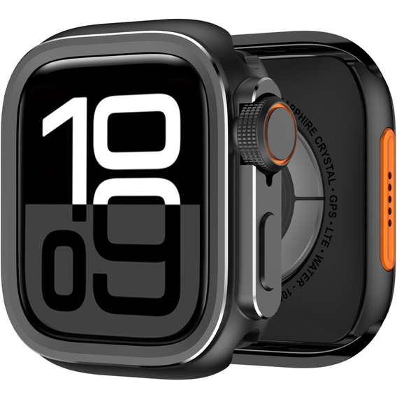 Etui aluminiowe do Apple Watch 10/11 46mm, czarne