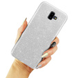 Etui Glitter Case do Samsung Galaxy J6+ Plus, Silver