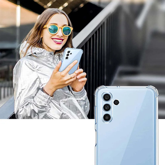 Etui do Samsung Galaxy A54 5G, Anti-Shock, przezroczyste + Szkło 9H
