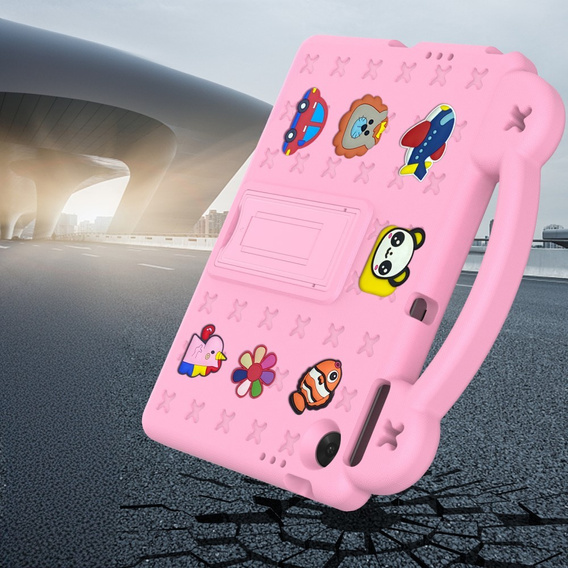 Etui do Lenovo Tab 10.1" TB311FU, Cute Patterns, z podstawką, różowe