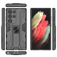 Etui do Samsung Galaxy S23 Ultra, Military kickstand, czarne