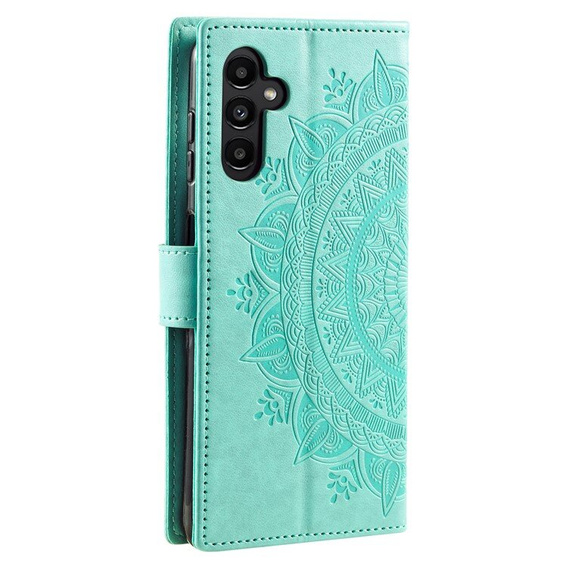 Etui z klapką do Samsung Galaxy A55 5G, Mandala, zielone
