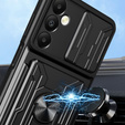 Etui pancerne do Samsung Galaxy A05s, Camera Slide Card Slot, czarne