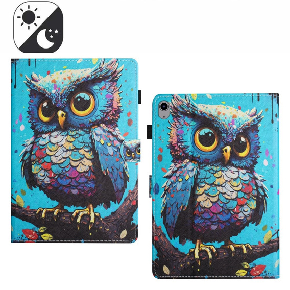 Etui do iPad 10.9" 2022 (10 gen.) / iPad 11" 2025 A16 (11 gen.), z klapką, owl