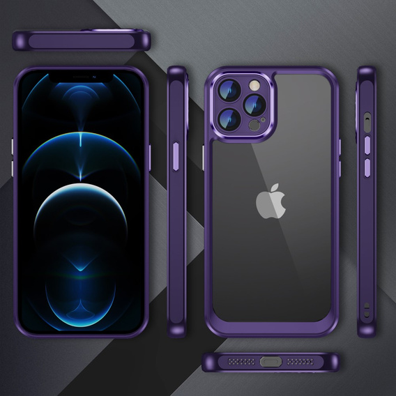 Etui do iPhone 12 Pro Max, ERBORD Impact Guard, ciemnofioletowe