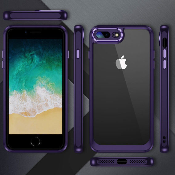 Etui do iPhone 7 Plus / 8 Plus, ERBORD Impact Guard, ciemnofioletowe