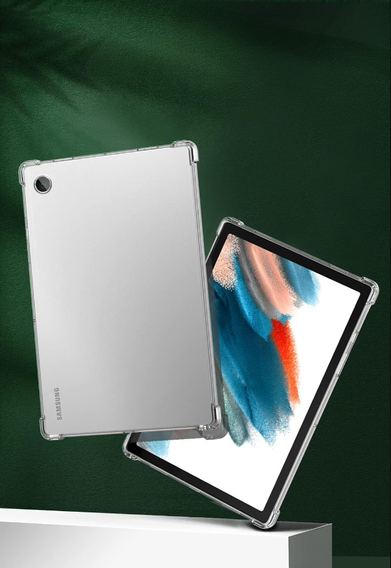 Etui do Samsung Galaxy Tab A8 10.5 SM-X200 SM-X205, Silikonowe, przezroczyste