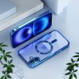Etui do iPhone 16, Electro MagSafe, niebieskie + Szkło na ekran