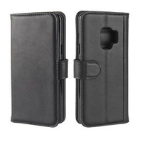 Etui z klapką do Samsung Galaxy S9, Leather Flexi Book, czarne