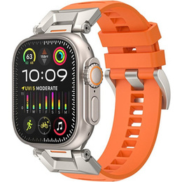 Pasek do Apple Watch 1/2/3/4/5/6/7/8/9/10/11/SE Ultra 1/2/3 42/44/45/46/49mm, Pomarańczowy