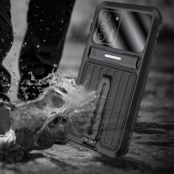 Etui Kickstand Full Cover do Samsung Galaxy S21, Black