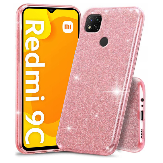 Etui Glitter Case do Xiaomi Redmi 9C, Pink