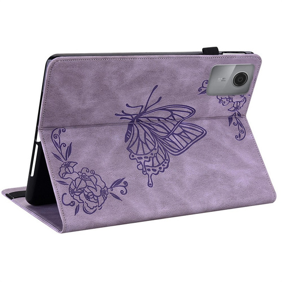 Etui do Lenovo Idea Tab 11", Butterfly, fioletowe