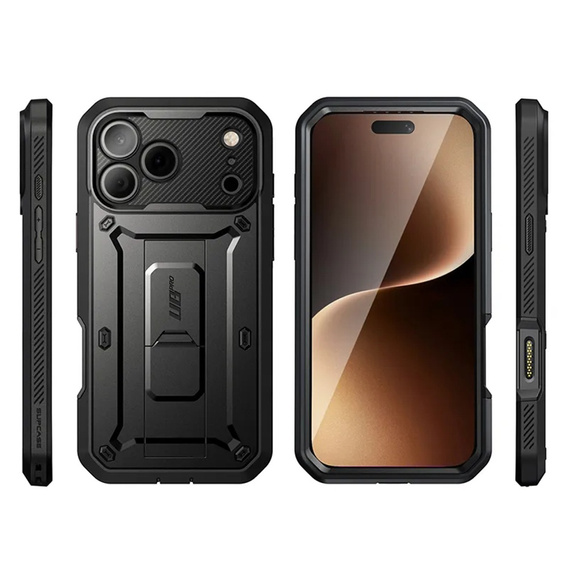Etui Supcase do iPhone 17 Pro Max, Unicorn Beetle Pro, Black
