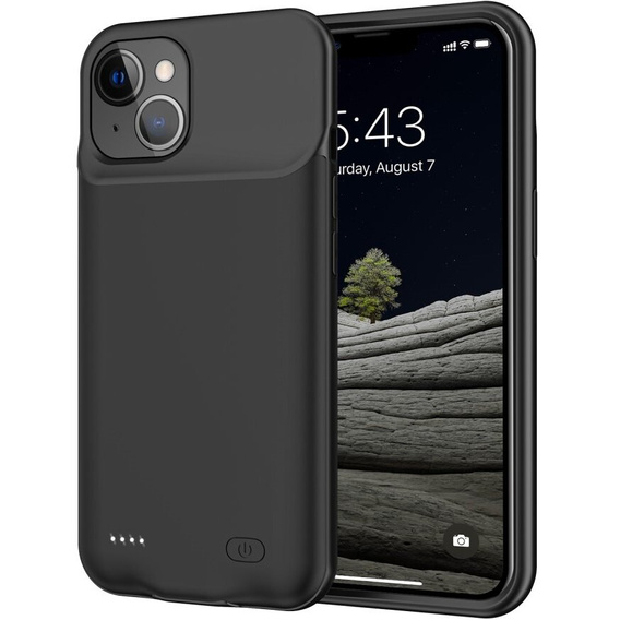 Etui z Baterią 6500mAh do iPhone 13, czarne