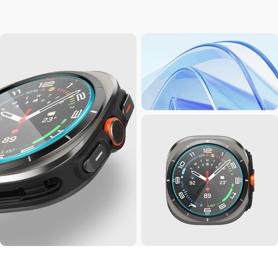 2x Szkło Hartowane Spigen do Samsung Galaxy Watch Ultra 47mm (2025 / 2024), Glas.TR "EZ FIT", Clear