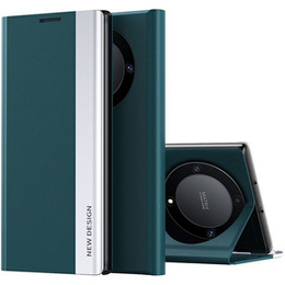 Etui z klapką do Honor Magic 5 Lite, Side Magnetic, zielone