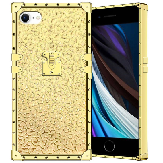 Etui Suitcase do iPhone 7/8/SE 2020/SE 2022, Gold Sparkles