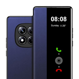 Etui z klapką do Xiaomi Redmi Note 15 Pro 5G, Side View, niebieskie