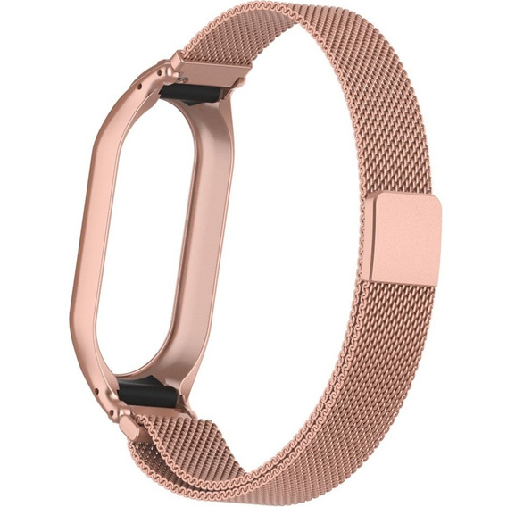 Pasek Bransoleta Milanese do Xiaomi Smart Band 10 / 9 / 8, Różowy