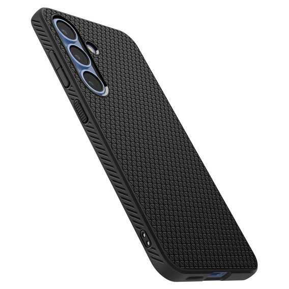 Etui Spigen do Samsung Galaxy S25+ Plus, Liquid Air, czarne + Szkło hartowane