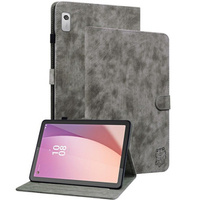 Etui do Lenovo Tab M9, Wallet Pen Slot, szare