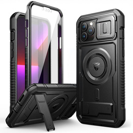 Etui pancerne do iPhone 13 Pro Max, Dexnor CamProtect MagSafe, czarne