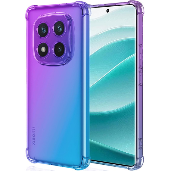 Etui Gradient Dropproof do Xiaomi Redmi Note 14 Pro 5G / Xiaomi Poco X7 5G, Fioletowe / niebieskie