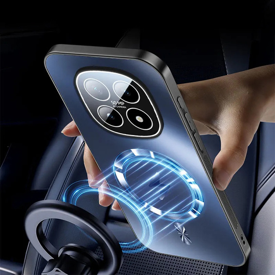 Etui ochronne do Xiaomi Redmi Note 15 5G / Poco M8 5G, do MagSafe, granatowe