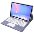 Etui z klawiaturą Bluetooth i touchpadem do Samsung Galaxy Tab S10 FE+ Plus X620/X626B – fioletowe