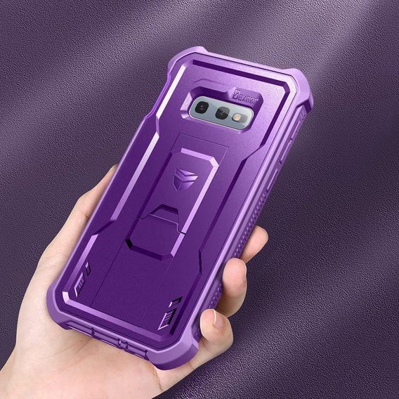 Etui pancerne do Samsung Galaxy S10e, Dexnor Full Body, fioletowe