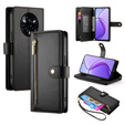 Etui z klapką do Realme 14 Pro+ 5G, Wallet Zipper Pocket, czarne