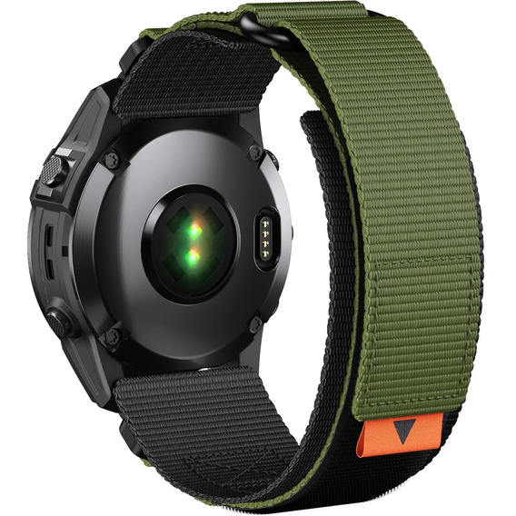 Pasek Nylonowy Quickfit do Garmin Fenix 5/6/6 PRO/7/8 47mm Forerunner 965/955/945, Zielony