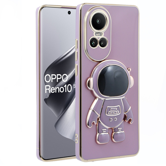 Etui do Oppo Reno 10 / 10 Pro, Astronaut, Fioletowe