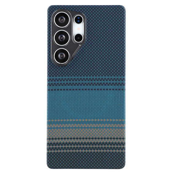 Etui do Samsung Galaxy S25 Ultra – magnetyczne z włókna aramidowego, niebieskie