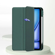 Etui do iPad Air 13" 2025/2024 (7/6 gen.), Smartcase Hybrid, z miejscem na rysik, zielone