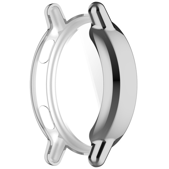 2w1 Etui z Osłoną na ekran do Garmin Vivoactive 5, Srebrne