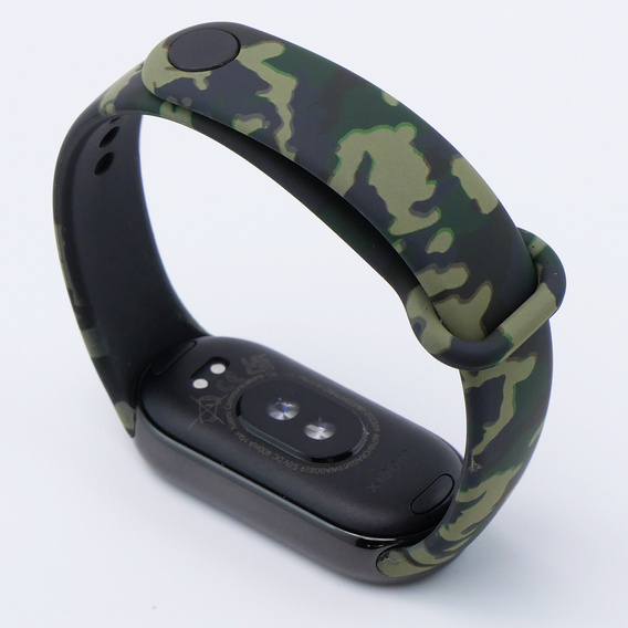 Pasek Silikonowy do Xiaomi Smart Band 10 / 9 / 8, Kamuflaż zielony