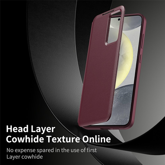 Etui do Samsung Galaxy S26 Ultra, Smart View Wallet, bordowe