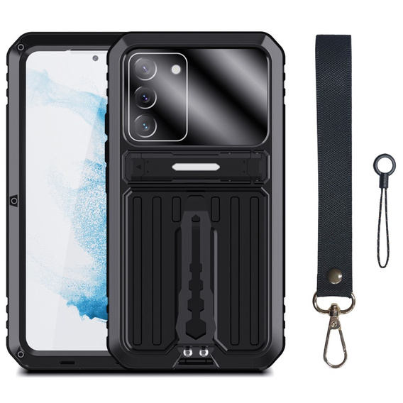 Etui Kickstand Full Cover do Samsung Galaxy S22+ Plus, Black